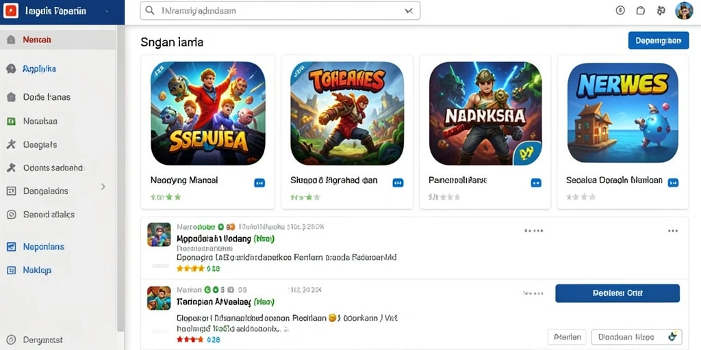 Tampilan menu utama yang menarik dan user-friendly.