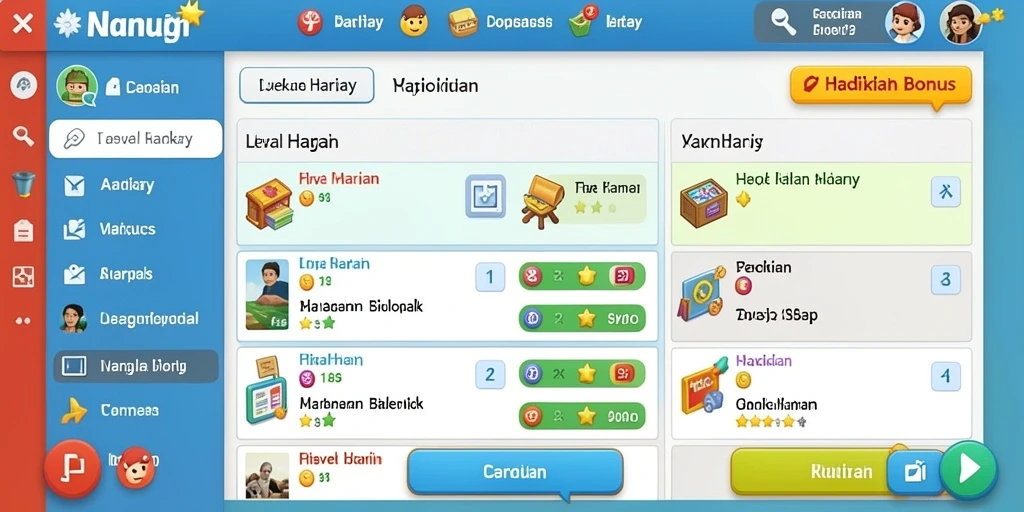 Tampilan antarmuka yang user-friendly dan menawan.