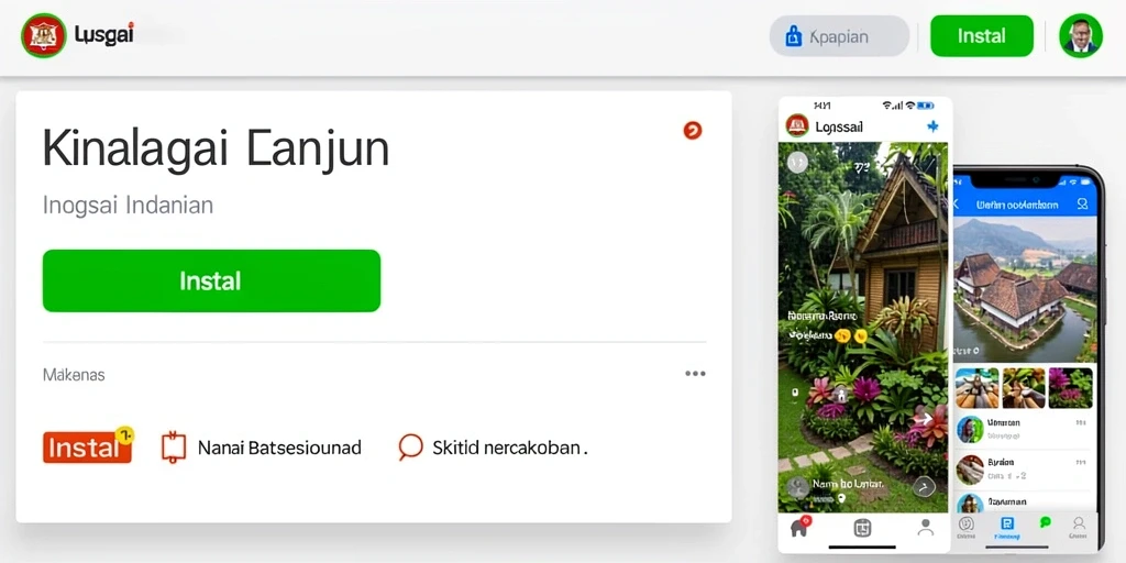 Layar utama dengan pilihan permainan yang menarik.