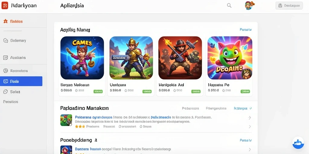 Screenshot menunjukkan antarmuka permainan yang menarik.