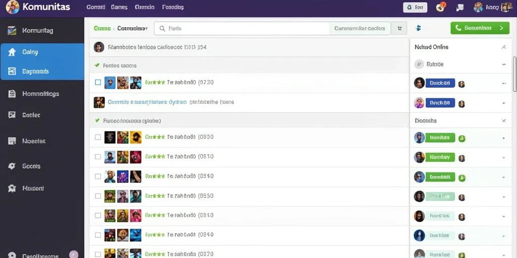Screenshot permainan dengan antarmuka yang menarik.