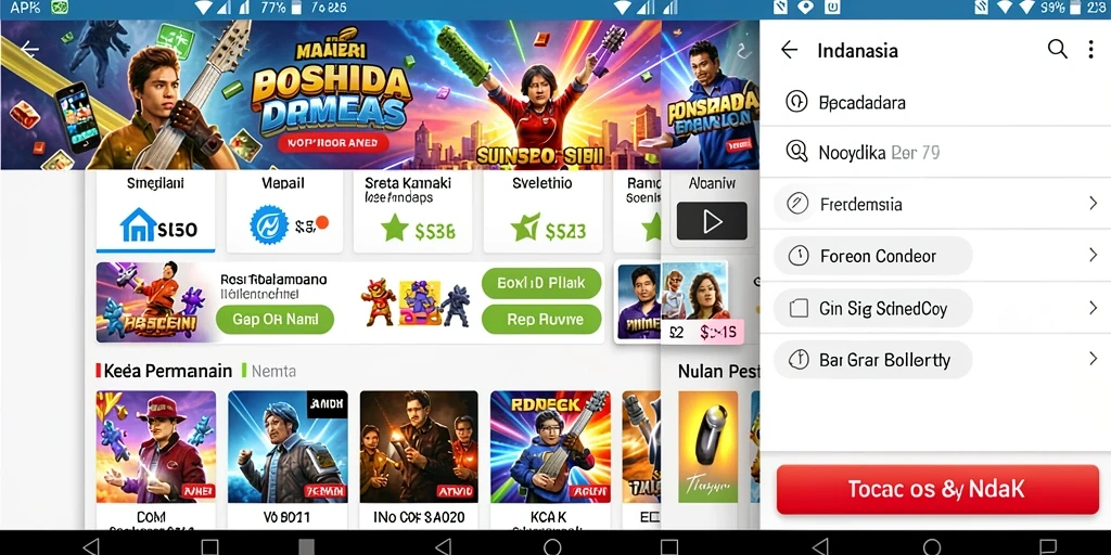 Tampilan mesin slot dengan grafis yang menarik.